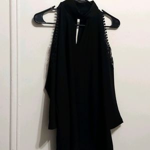 Black NY&C Turtle Neck Blouse